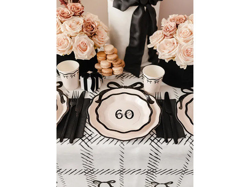 Talerzyki papierowe "Hello 60" 18cm TPP61-60 PartyDeco